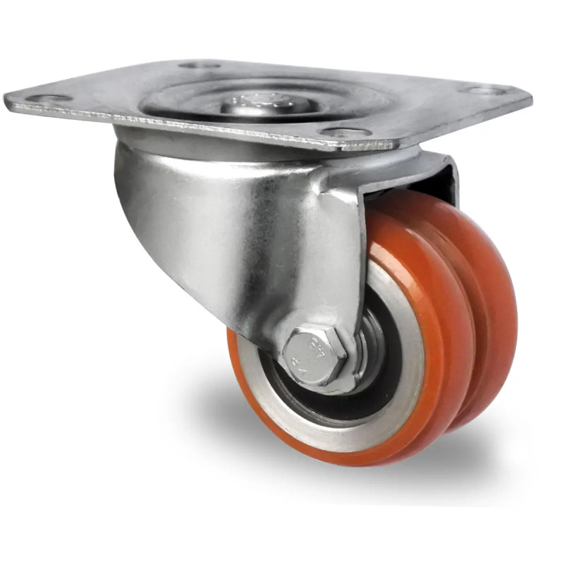 Płyta 105x80, podwójne koło 60 mm Płyta 105x80, podwójne koło 60 mm